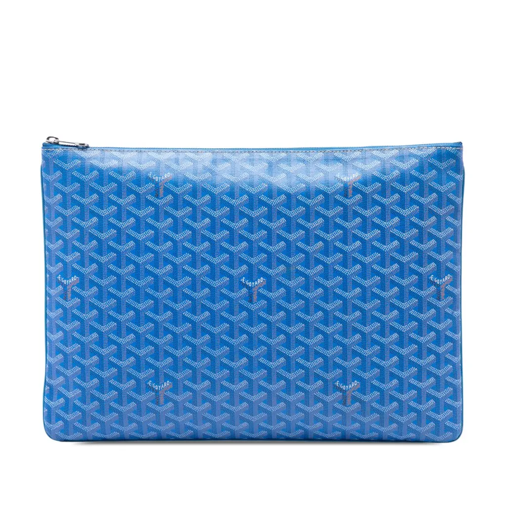 Goyard Goyardine Senat GM Blue Very good - Front View