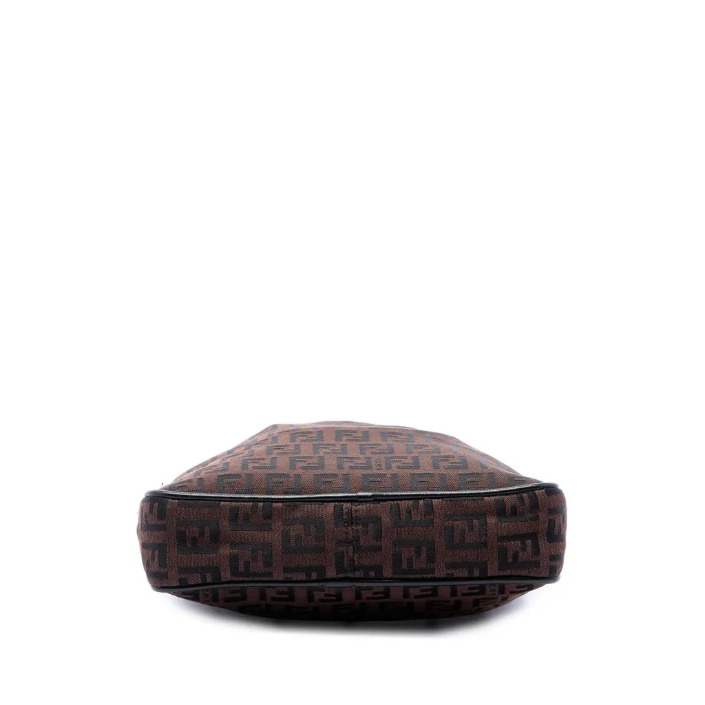 Fendi Zucchino Canvas Crossbody Brown Canvas Very good - Inside View