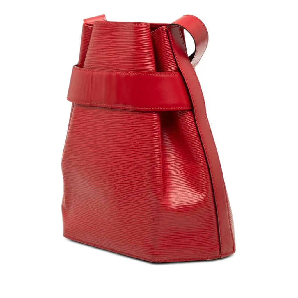 Louis Vuitton Epi Sac D Epaule PM Red Leather Very good - Back View