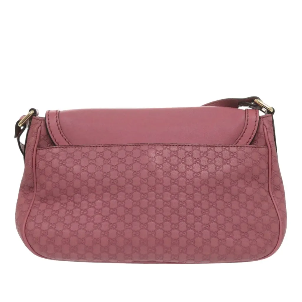 Gucci Microguccissima Sukey Crossbody Pink Leather Very good - Back View