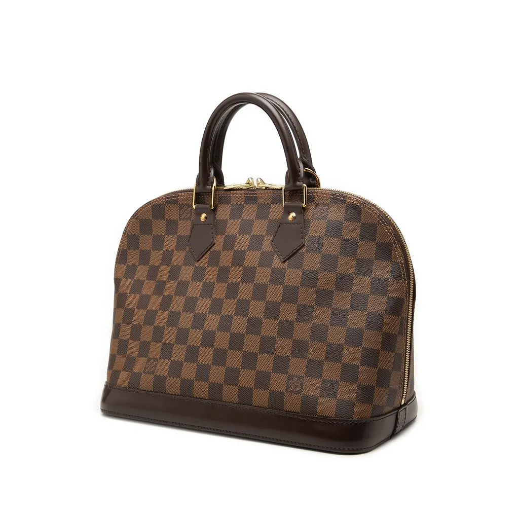 Louis Vuitton Damier Ebene Alma PM Brown Very good - Back View