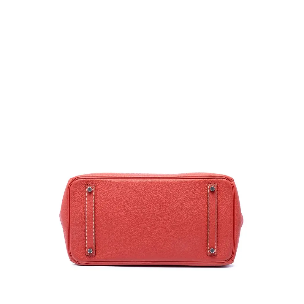 Hermès Clemence Birkin Retourne 35 Red Leather Very good - Inside View