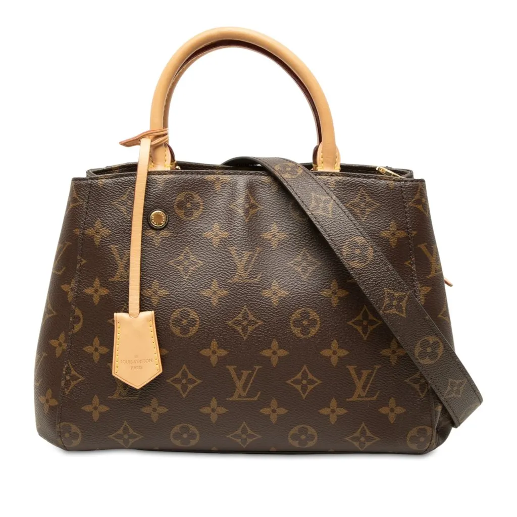Louis Vuitton Monogram Montaigne BB Brown Canvas Very good - Front View