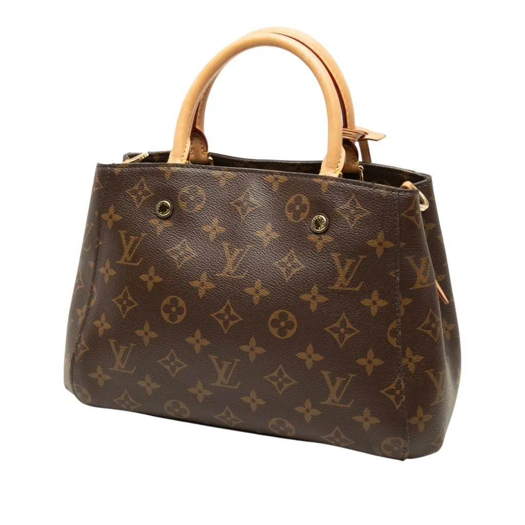 Louis Vuitton Monogram Montaigne BB Brown Canvas Very good - Back View
