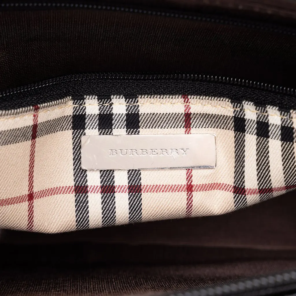 Burberry Leather Shoulder Bag Black Leather Very good - Box View