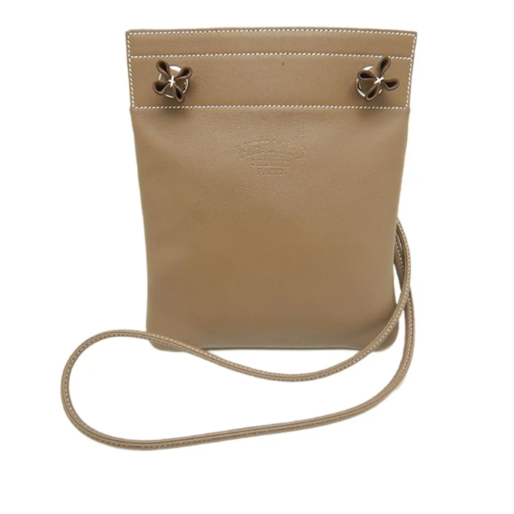 Hermès Mini Swift Aline Bag Brown Leather Very good - Front View