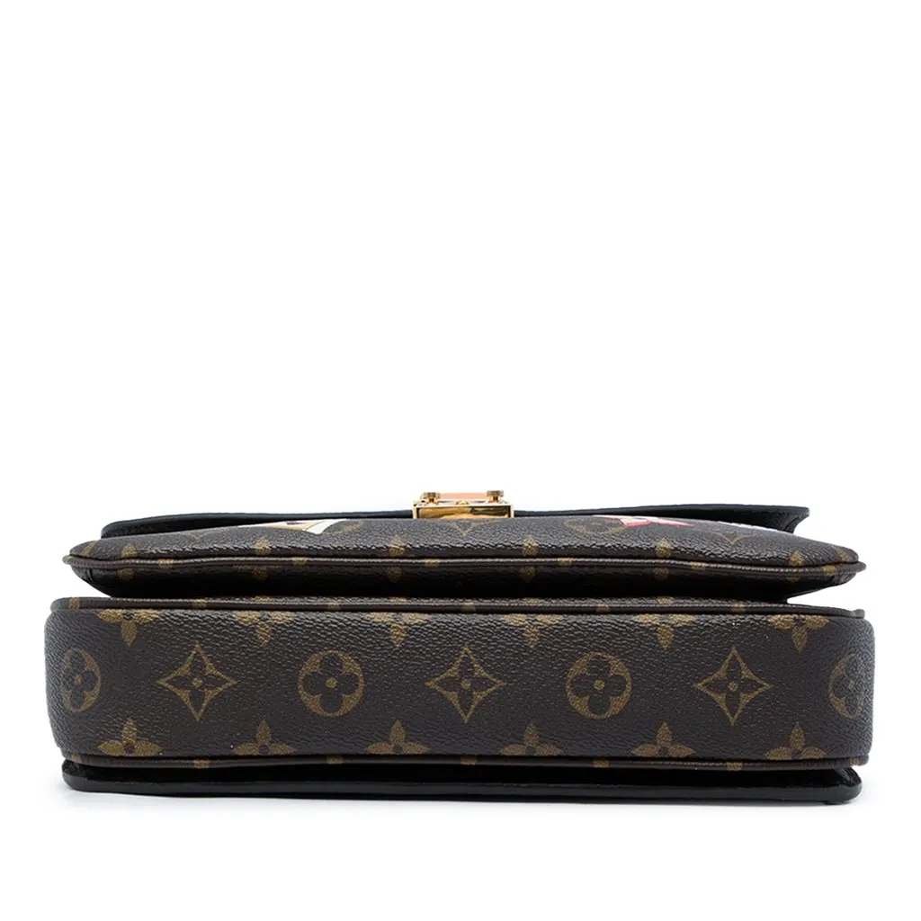 Louis Vuitton Monogram Love Lock Pochette Metis Brown Canvas Good - Inside View