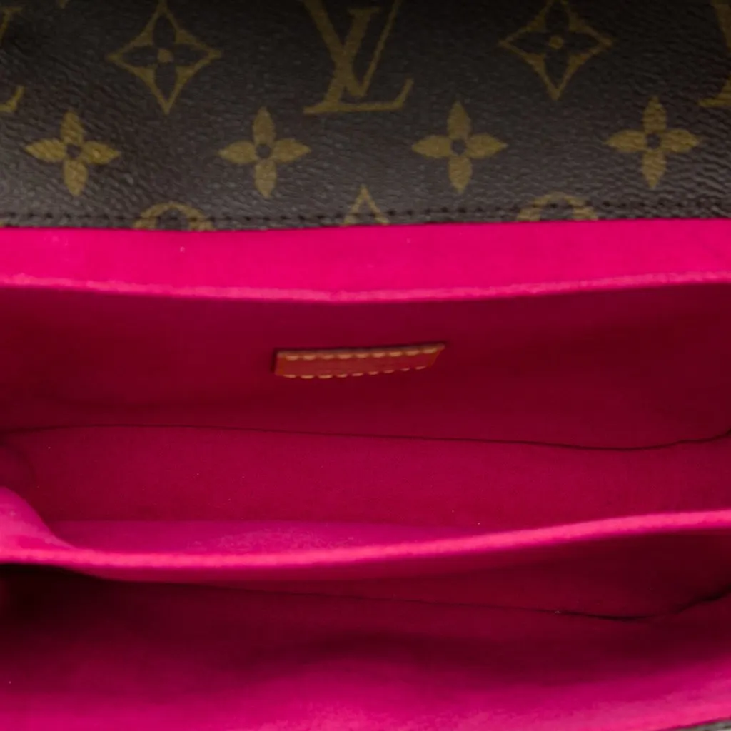 Louis Vuitton Monogram Love Lock Pochette Metis Brown Canvas Good - Model View