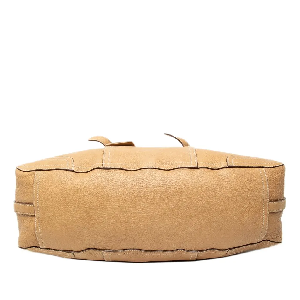 Prada Cervo Antik Shopping Satchel Beige Leather Very good - Inside View