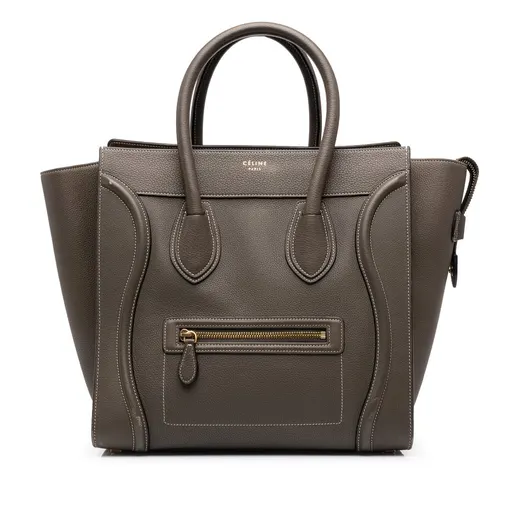 Celine Mini Grained Calfskin Luggage Tote