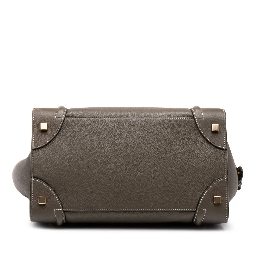 Celine Mini Grained Calfskin Luggage Tote MultiColor Leather Very good - Inside View