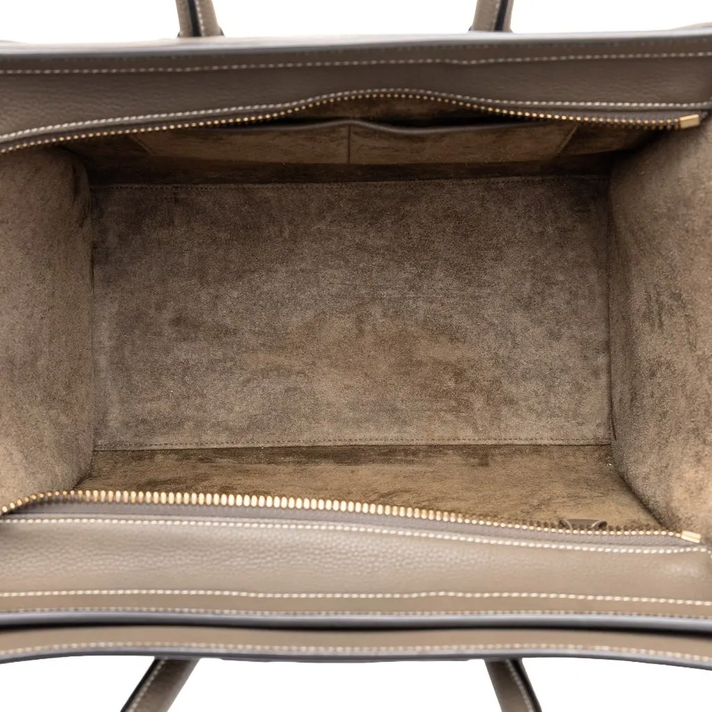 Celine Mini Grained Calfskin Luggage Tote MultiColor Leather Very good - Model View