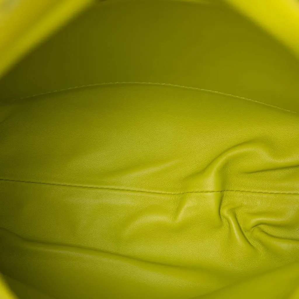 Bottega Veneta Nappa Intrecciato Fold Crossbody Yellow Leather Very good - Model View