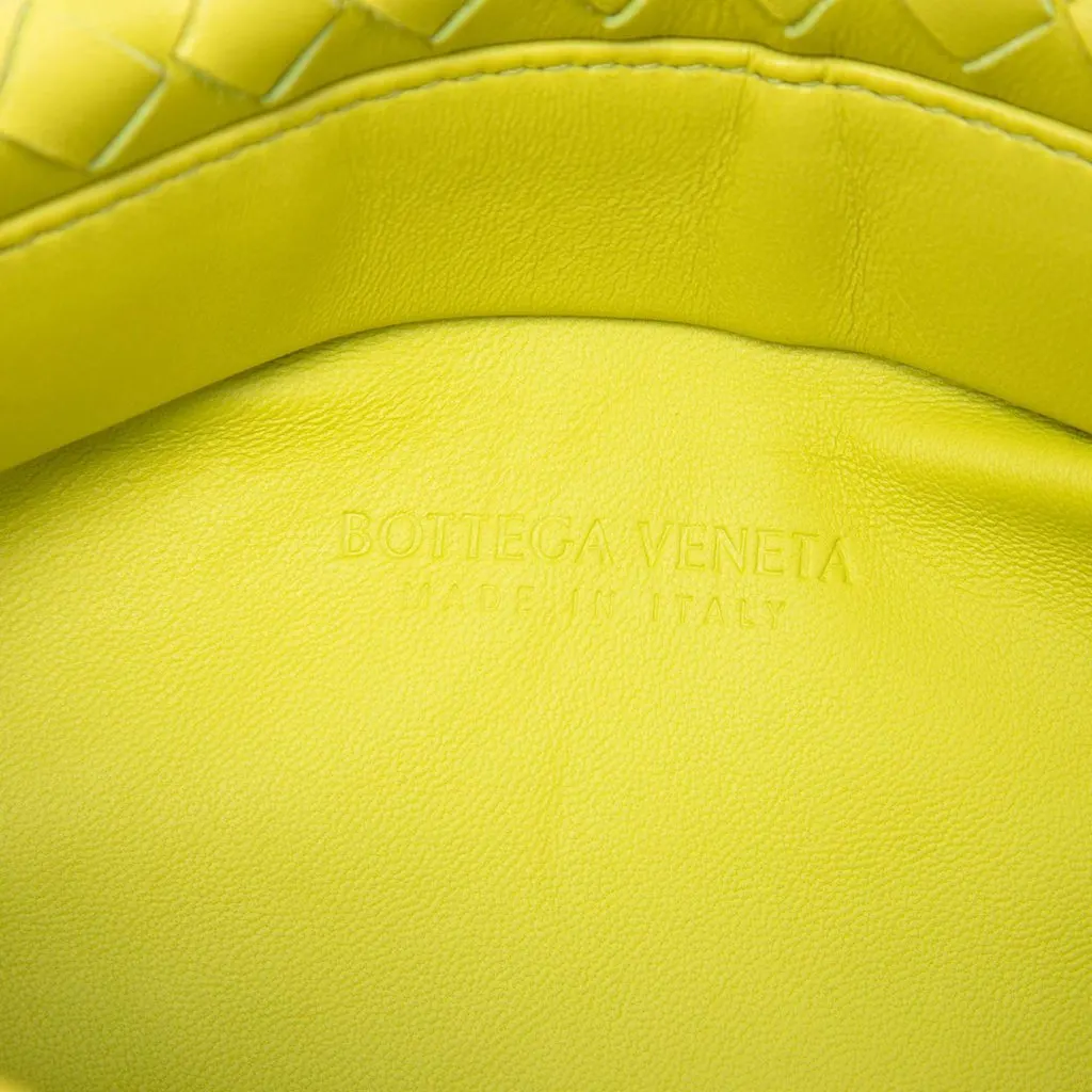 Bottega Veneta Nappa Intrecciato Fold Crossbody Yellow Leather Very good - Box View