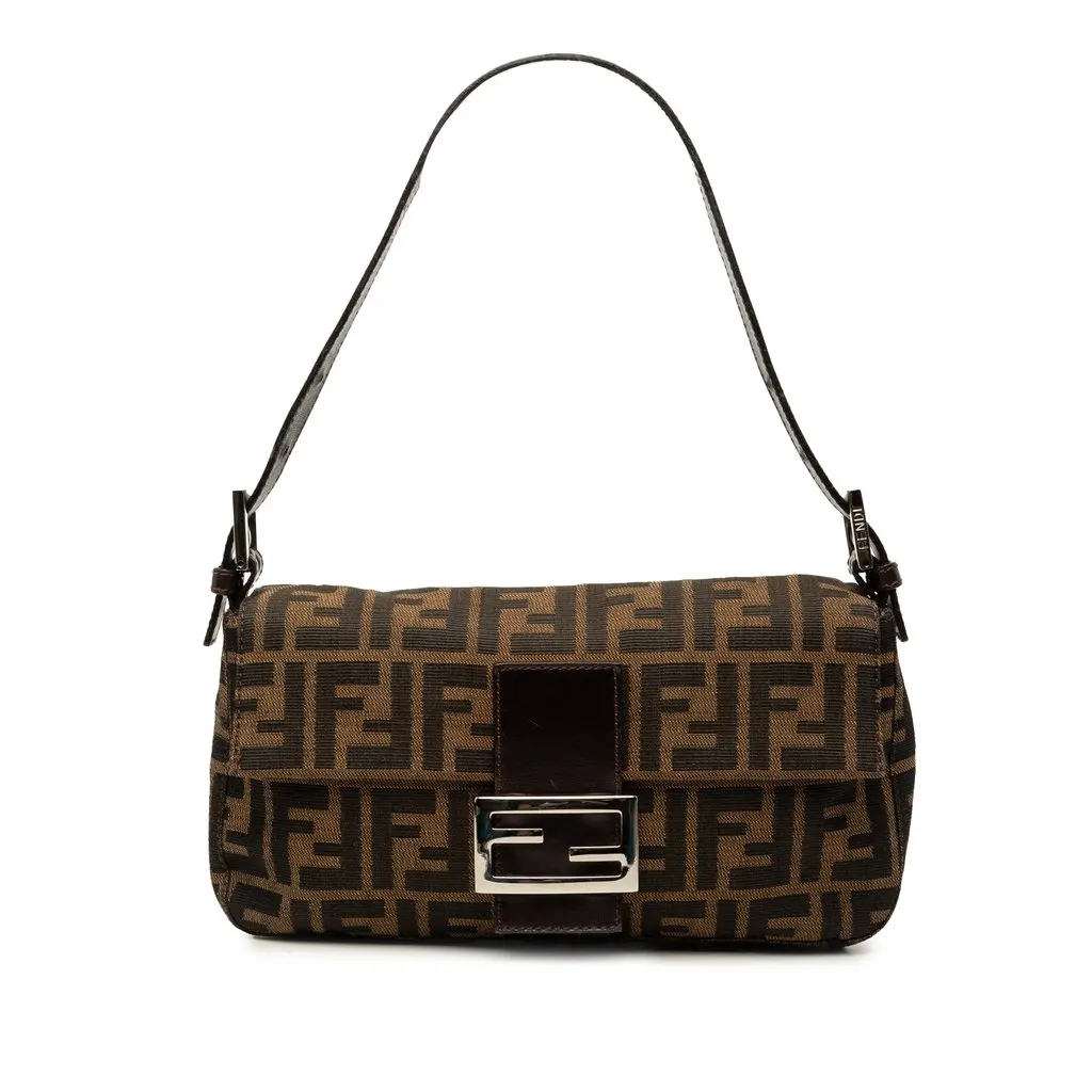 Fendi Zucca Canvas Baguette Brown Very good - Front View