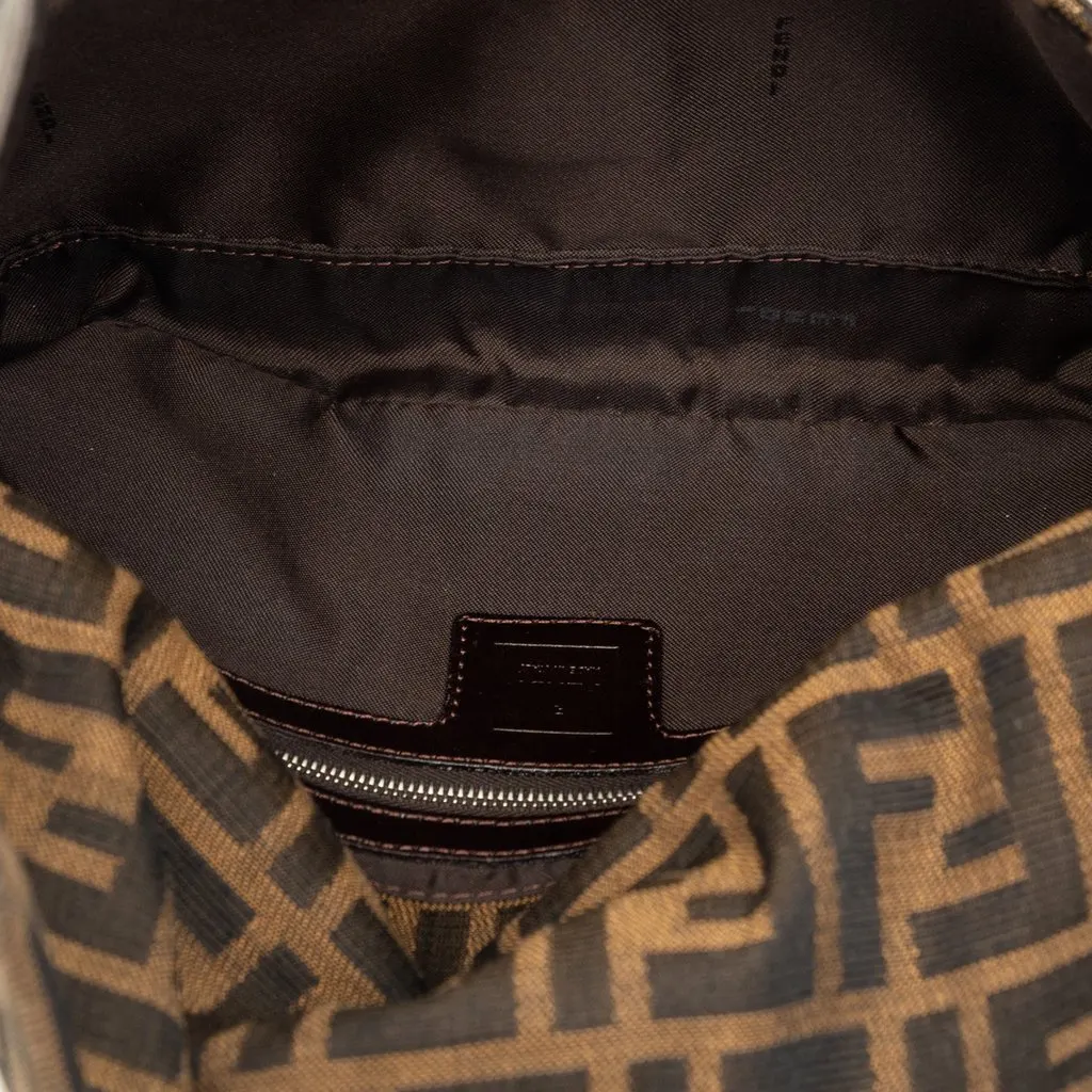 Fendi Zucca Canvas Baguette Brown Very good - Model View