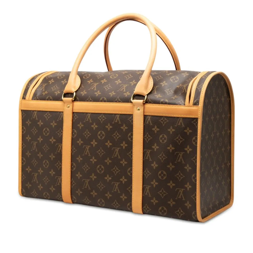 Louis Vuitton Monogram Sac Chien Pet Carrier 50 Brown Canvas Very good - Back View