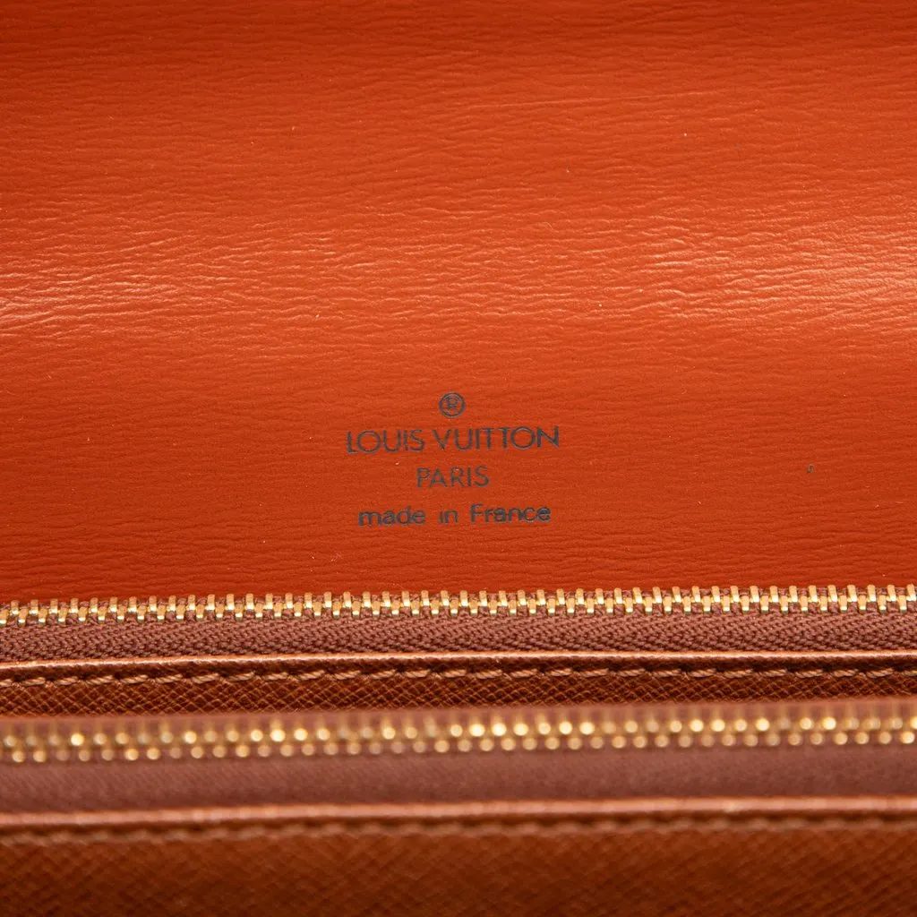 Louis Vuitton Epi Concorde Handbag Brown Leather Good - Box View