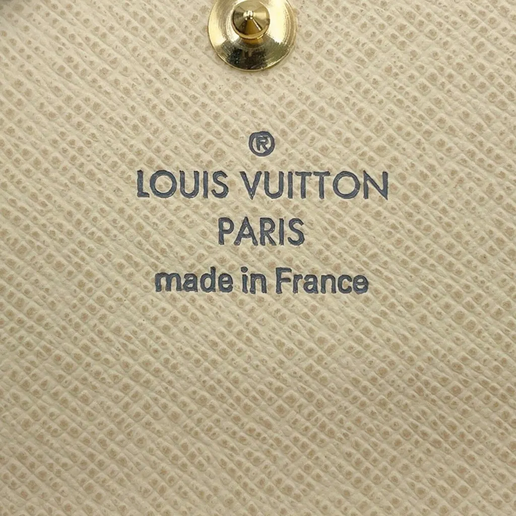 Louis Vuitton Damier Azur 6 Key Holder White Canvas Good - Box View