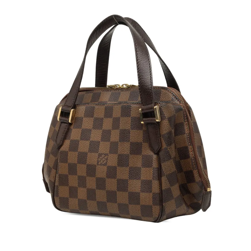 Louis Vuitton Damier Ebene Belem PM Brown Canvas Good - Back View