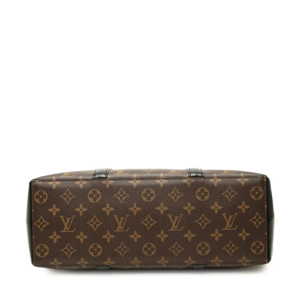 Louis Vuitton Monogram Macassar Weekend Tote PM Brown Canvas Good - Inside View