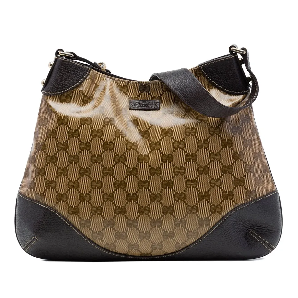 Gucci GG Crystal Hobo Brown Very good - Front View