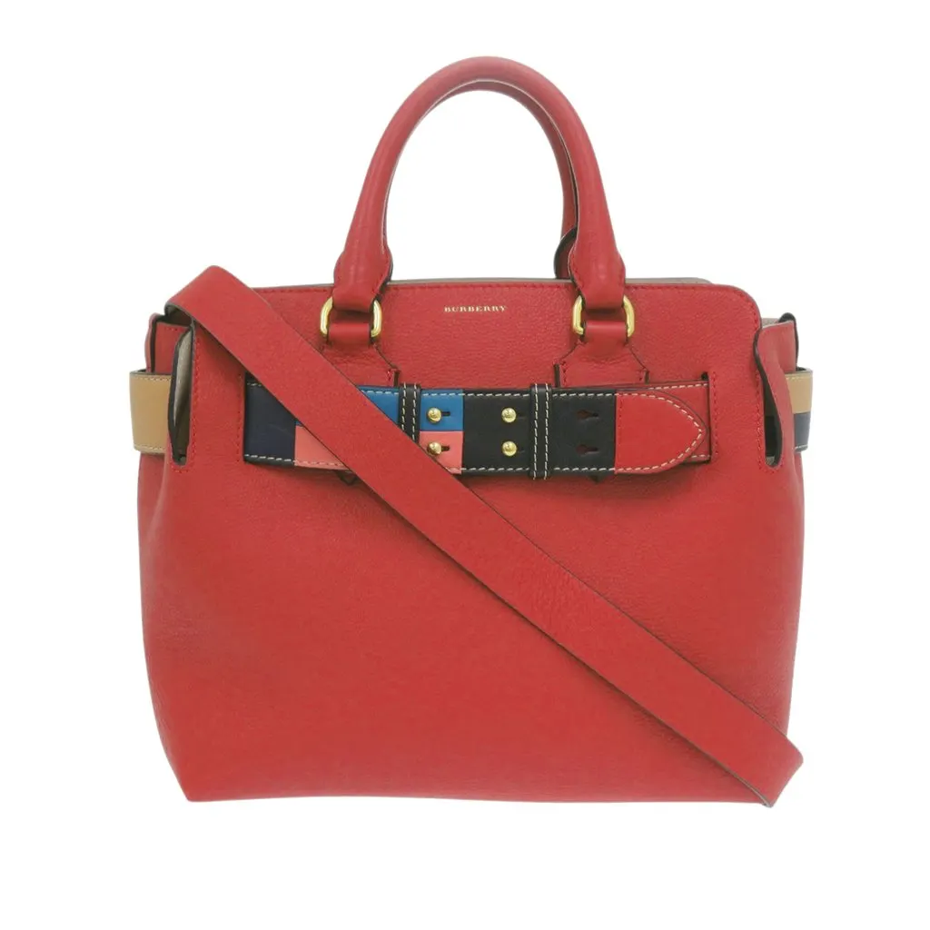 Burberry Small Leather Marais Multicolor Belt Bag Red Leather Very good - Front View