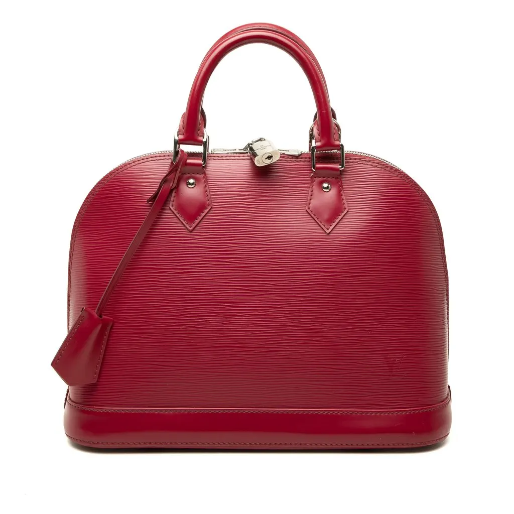 Louis Vuitton Epi Alma PM Red Leather Good - Front View