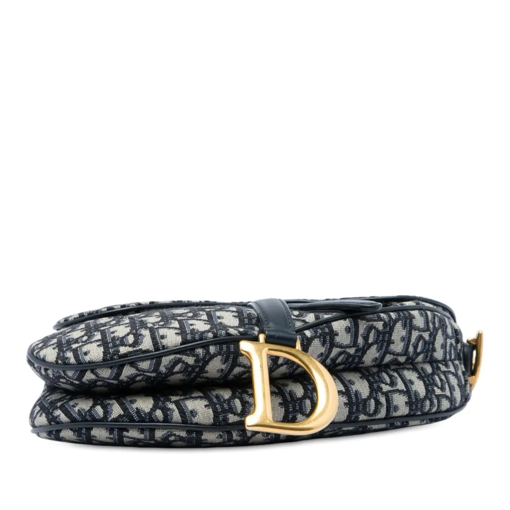 Dior Oblique Canvas Saddle Bag Blue Very good - Inside View