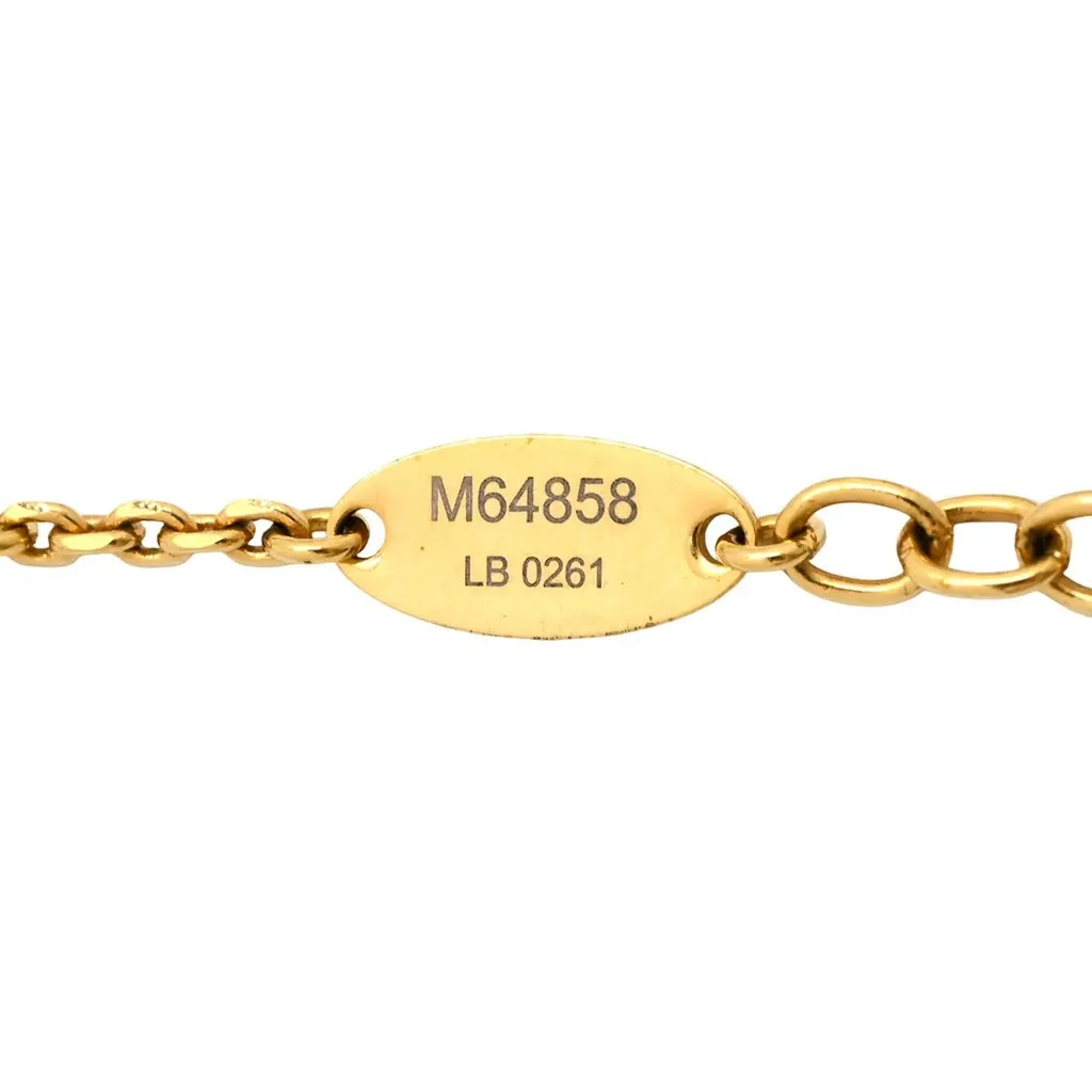 Louis Vuitton Gold Plated Monogram Blooming Supple Bracelet Gold Metal Very good - Inside View