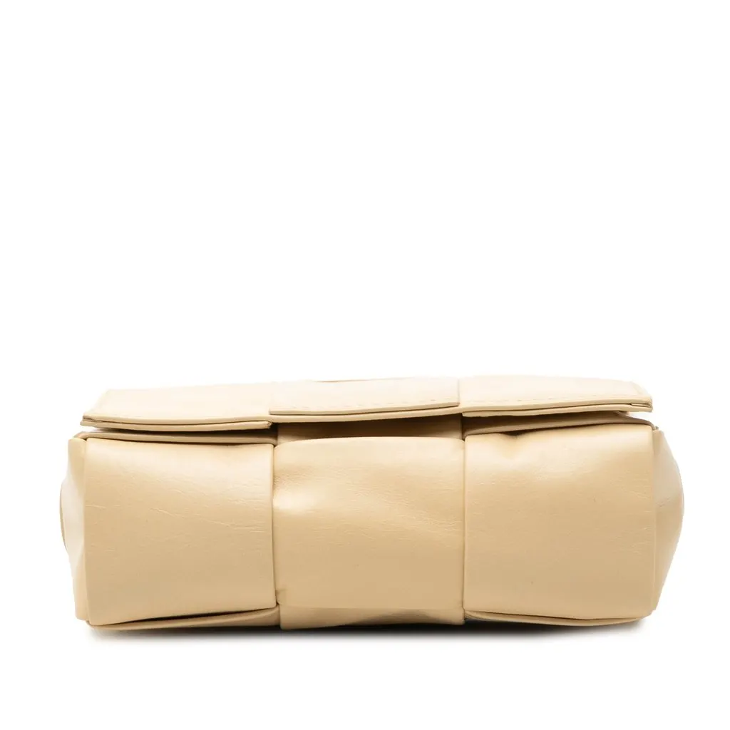 Bottega Veneta Candy Nappa Intrecciato Cassette Crossbody Brown Leather Very good - Inside View