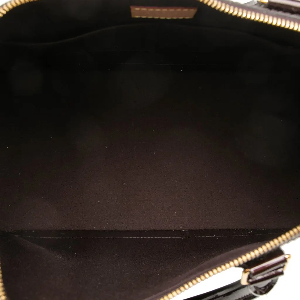 Louis Vuitton Monogram Vernis Alma GM Purple Leather Very good - Model View