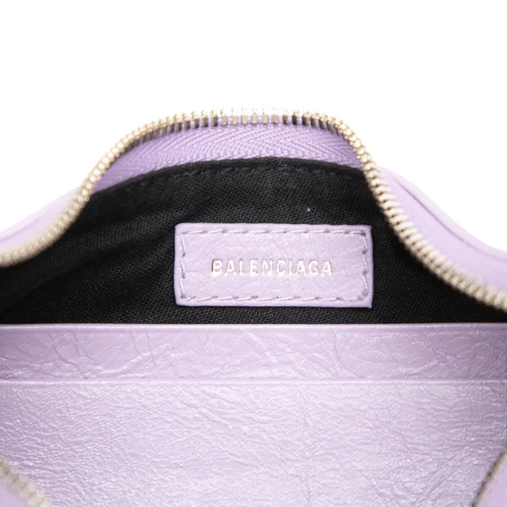 Balenciaga Mini Lambskin Motocross Le Cagole Purple Leather Very good - Box View