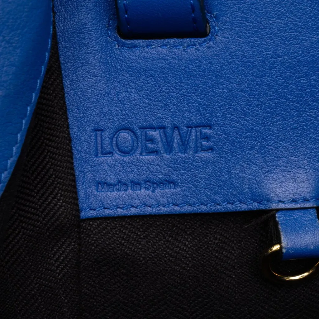 Loewe Medium Bicolor Grained Calfskin Hammock Satchel Blue Leather Good - Box View