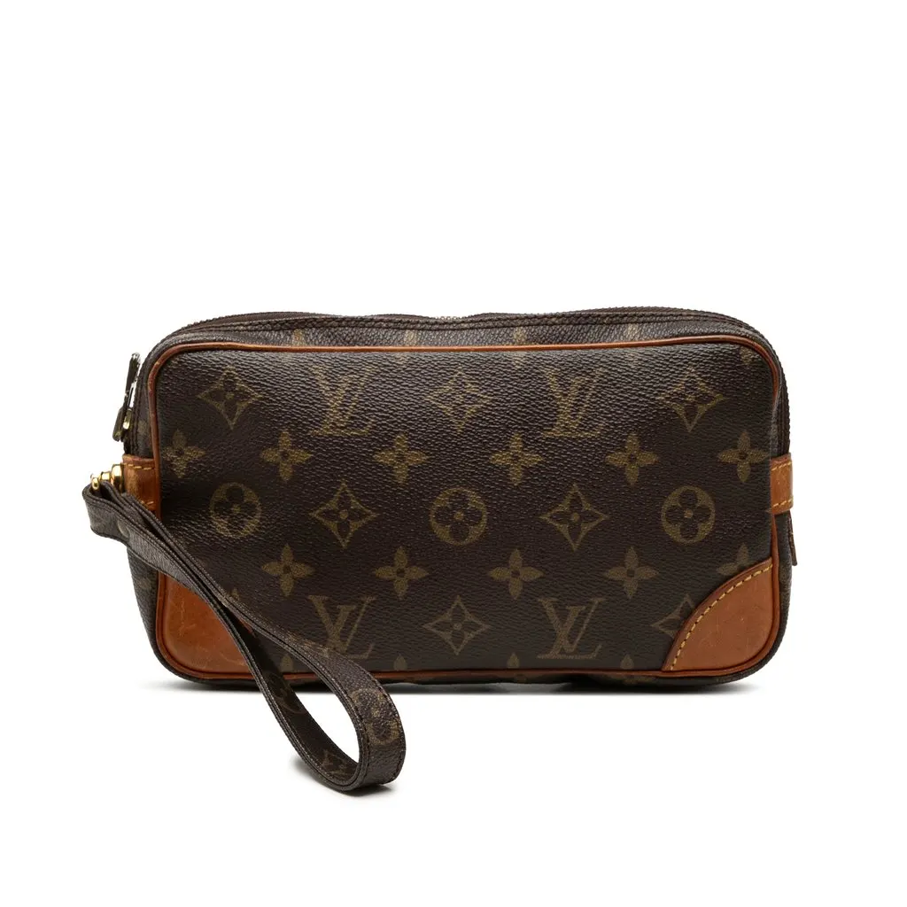 Louis Vuitton Monogram Marly Dragonne PM Brown Very good - Front View