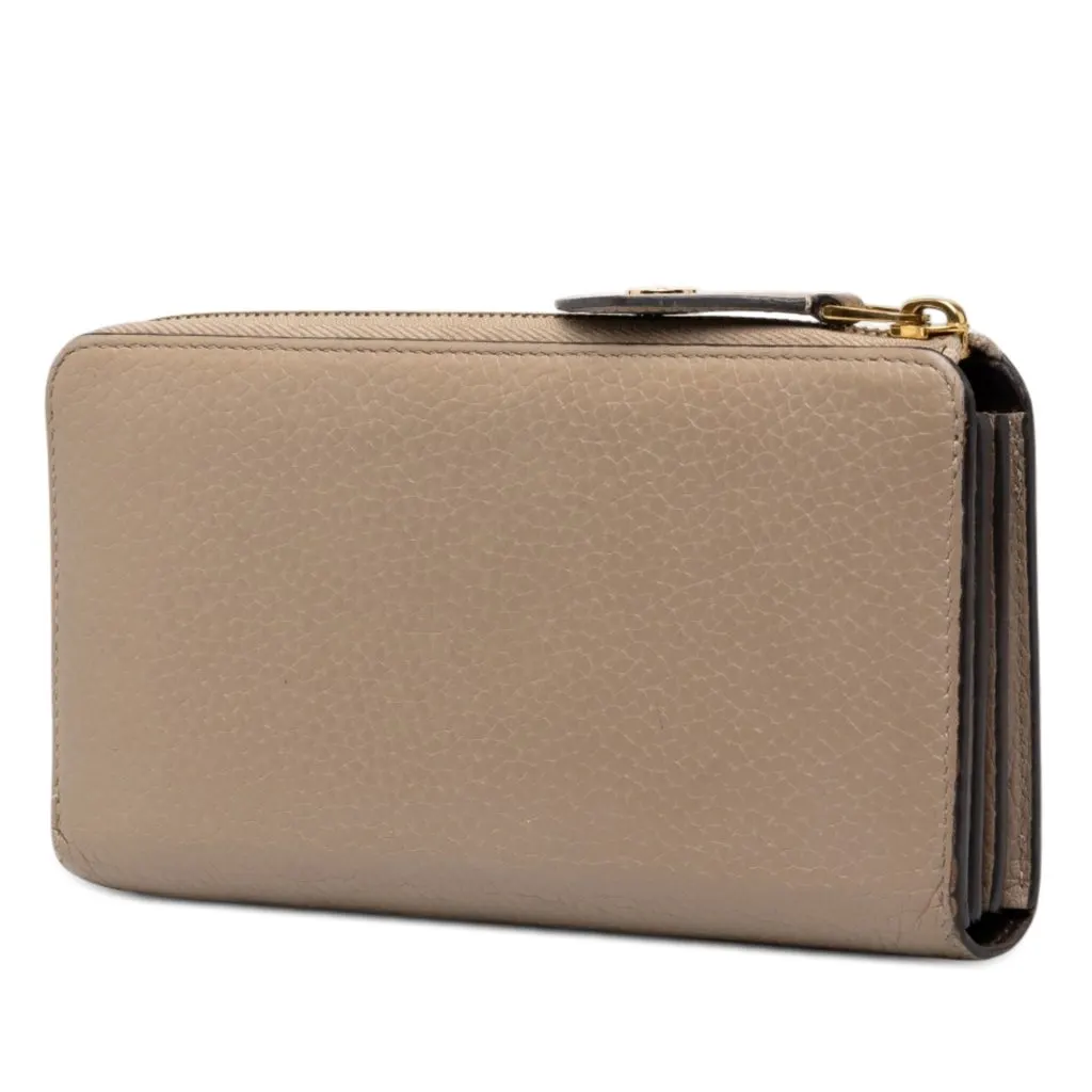 Louis Vuitton Taurillon Comete Zippy Wallet Beige Leather Very good - Back View