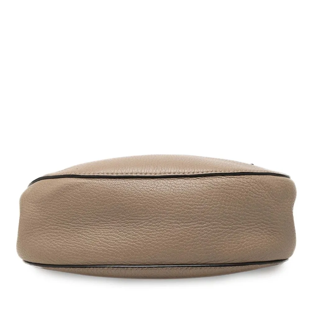 Chloé Small Grained Calfskin Drew Crossbody Brown Leather Very good - Inside View