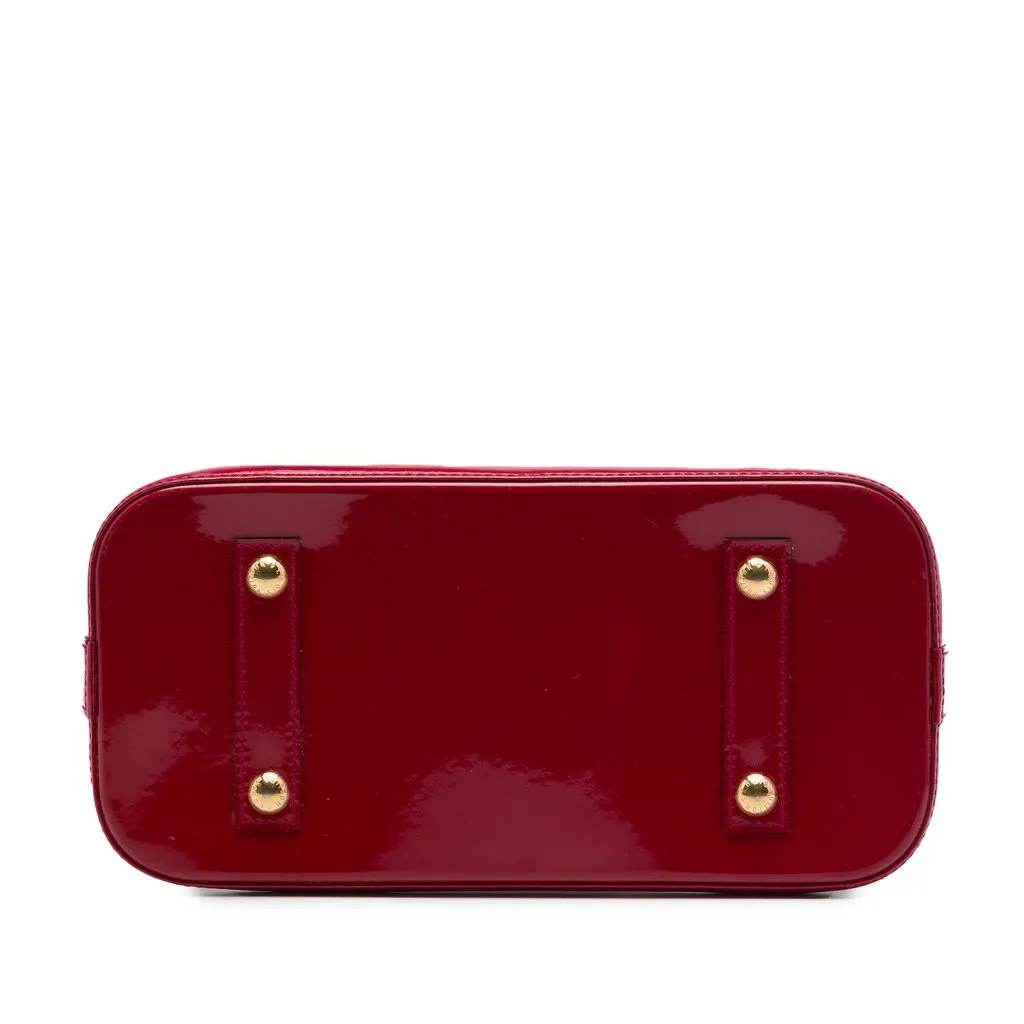 Louis Vuitton Monogram Vernis Alma PM Pink Leather Good - Inside View