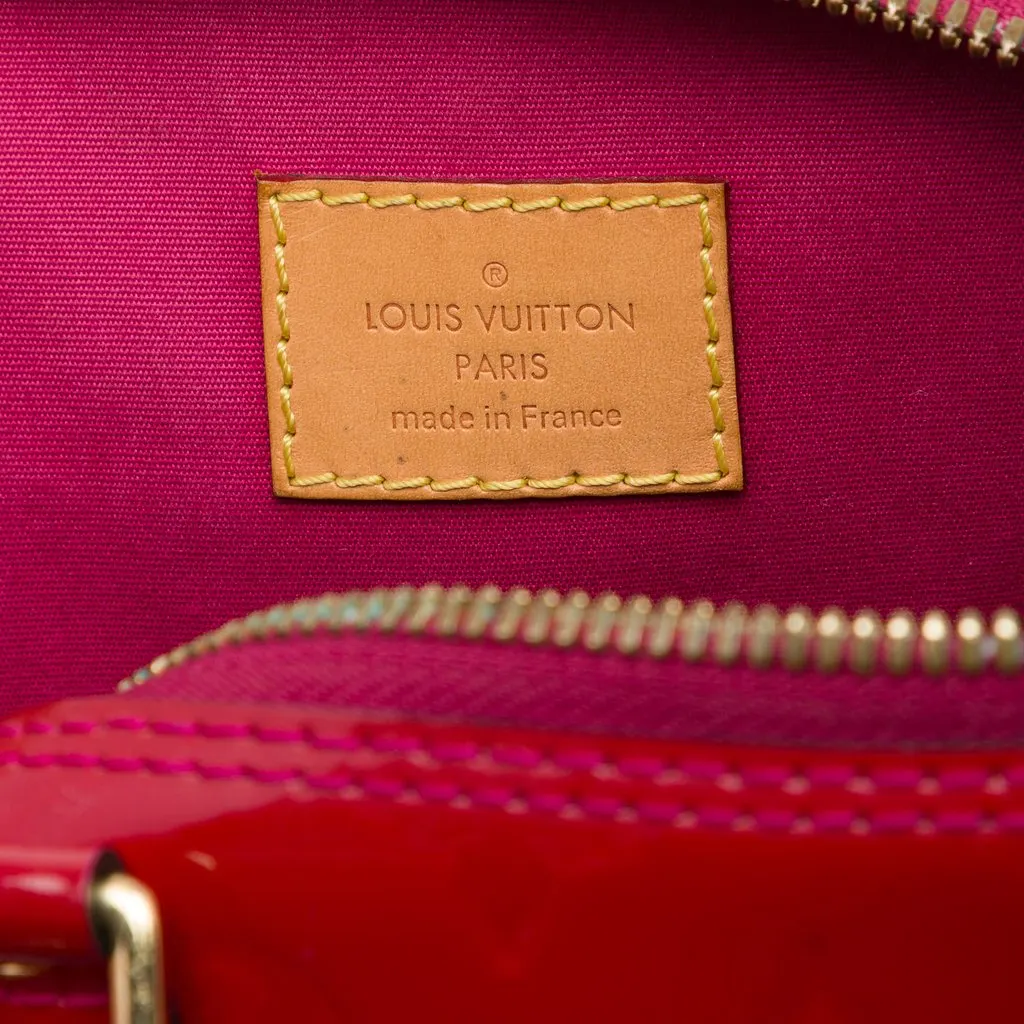 Louis Vuitton Monogram Vernis Alma PM Pink Leather Good - Box View