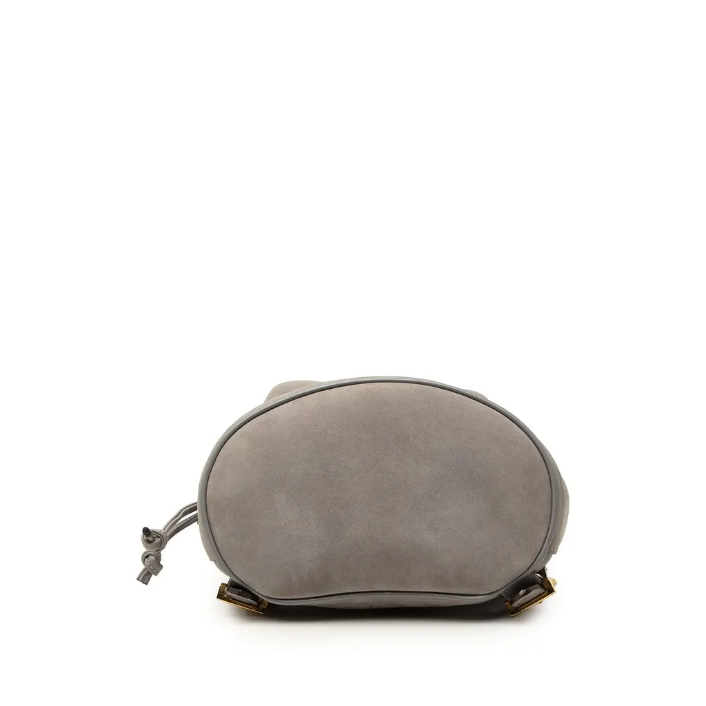 Salvatore Ferragamo Suede Vara Bow Flap Drawstring Backpack MultiColor Leather Very good - Inside View