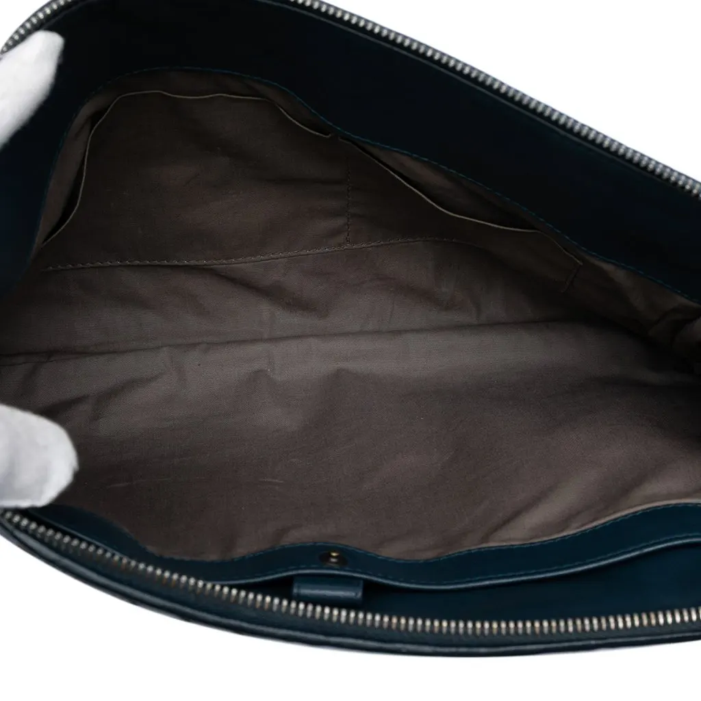 Bottega Veneta Nappa Intrecciato Metropolis Document Case Blue Leather Very good - Model View