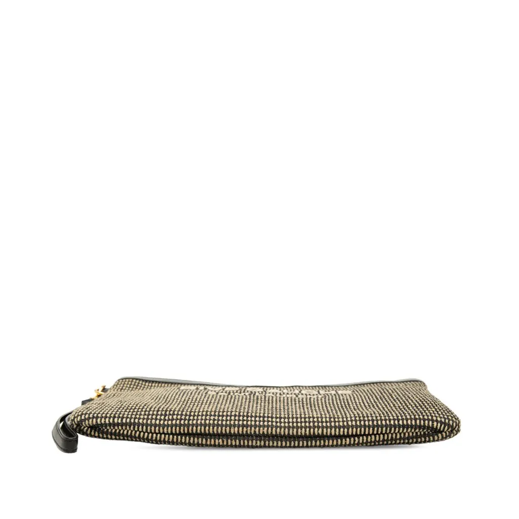 Saint Laurent Raffia Rive Gauche Clutch Beige Very good - Inside View
