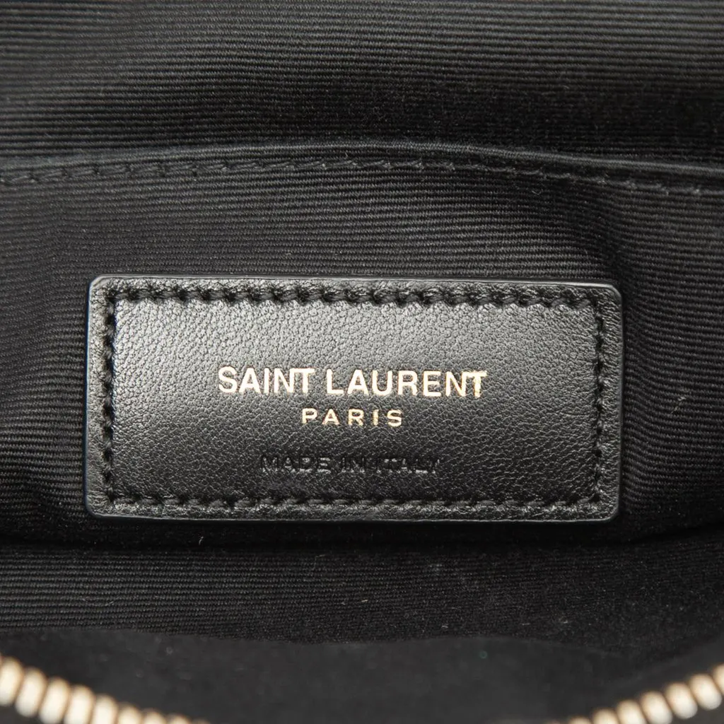 Saint Laurent Raffia Rive Gauche Clutch Beige Very good - Box View