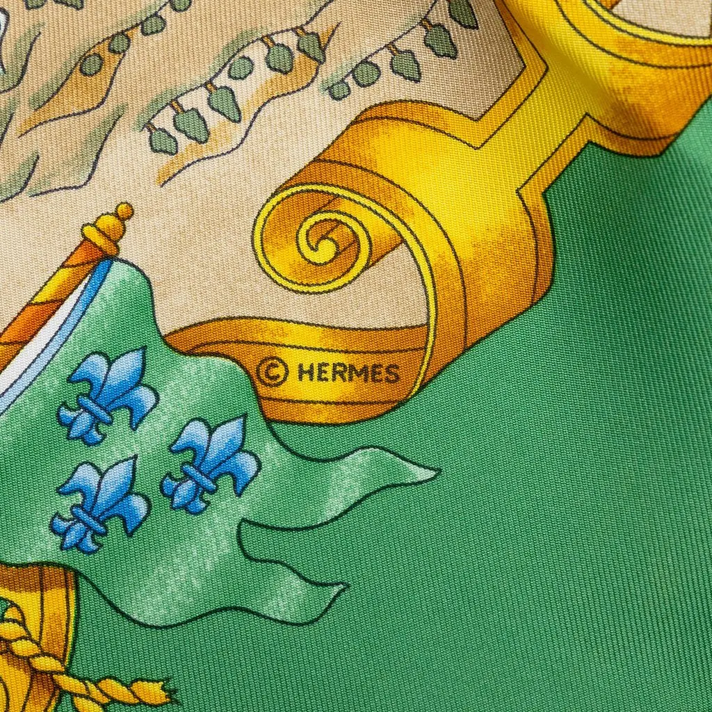 Hermès Voiles De Lumiere Silk Scarf 90 White Silk Very good - Box View