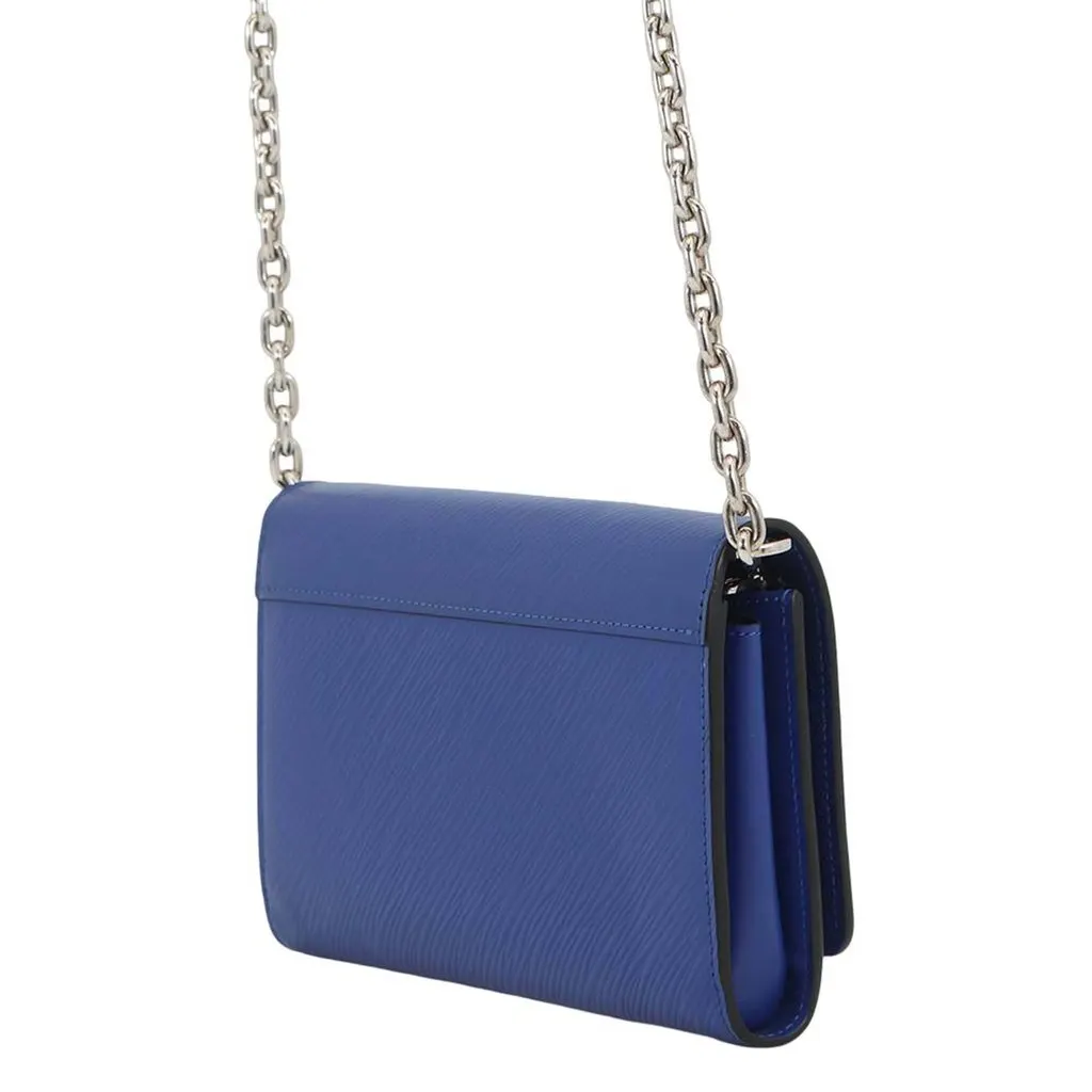 Louis Vuitton Epi Flamingo Twist Wallet On Chain Blue Leather Very good - Back View
