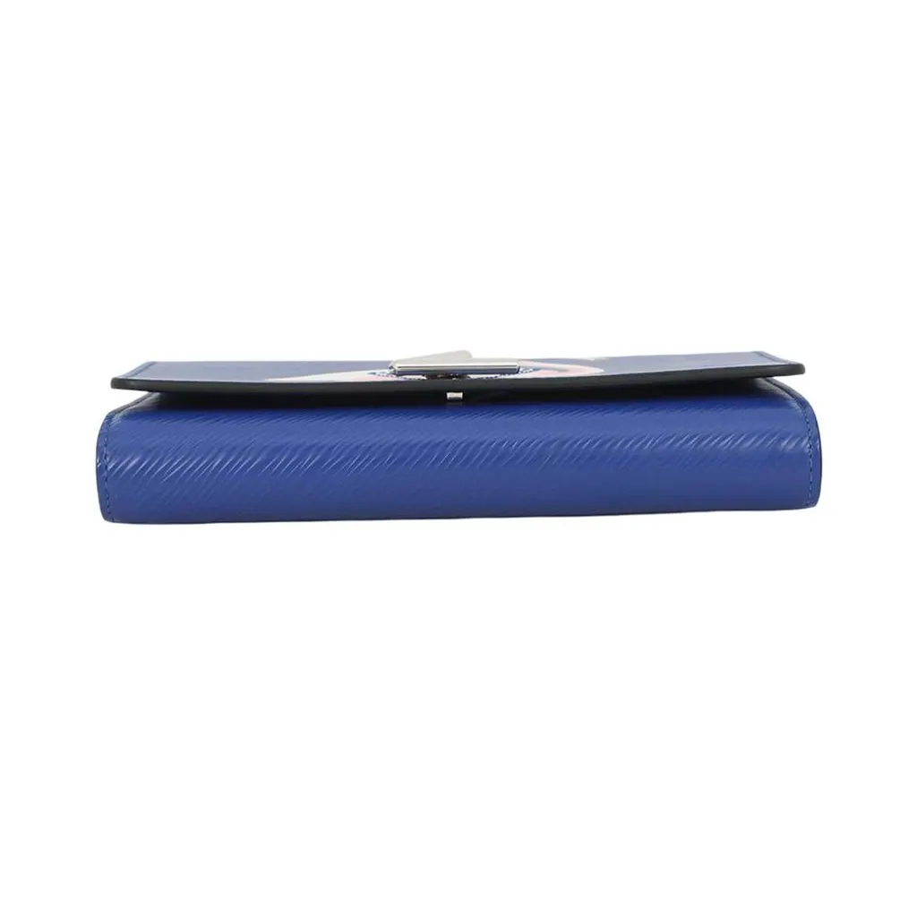 Louis Vuitton Epi Flamingo Twist Wallet On Chain Blue Leather Very good - Inside View