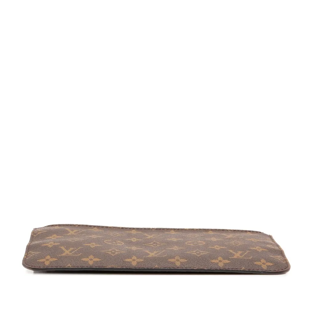 Louis Vuitton Monogram Neverfull MM Pouch Brown Canvas Very good - Inside View