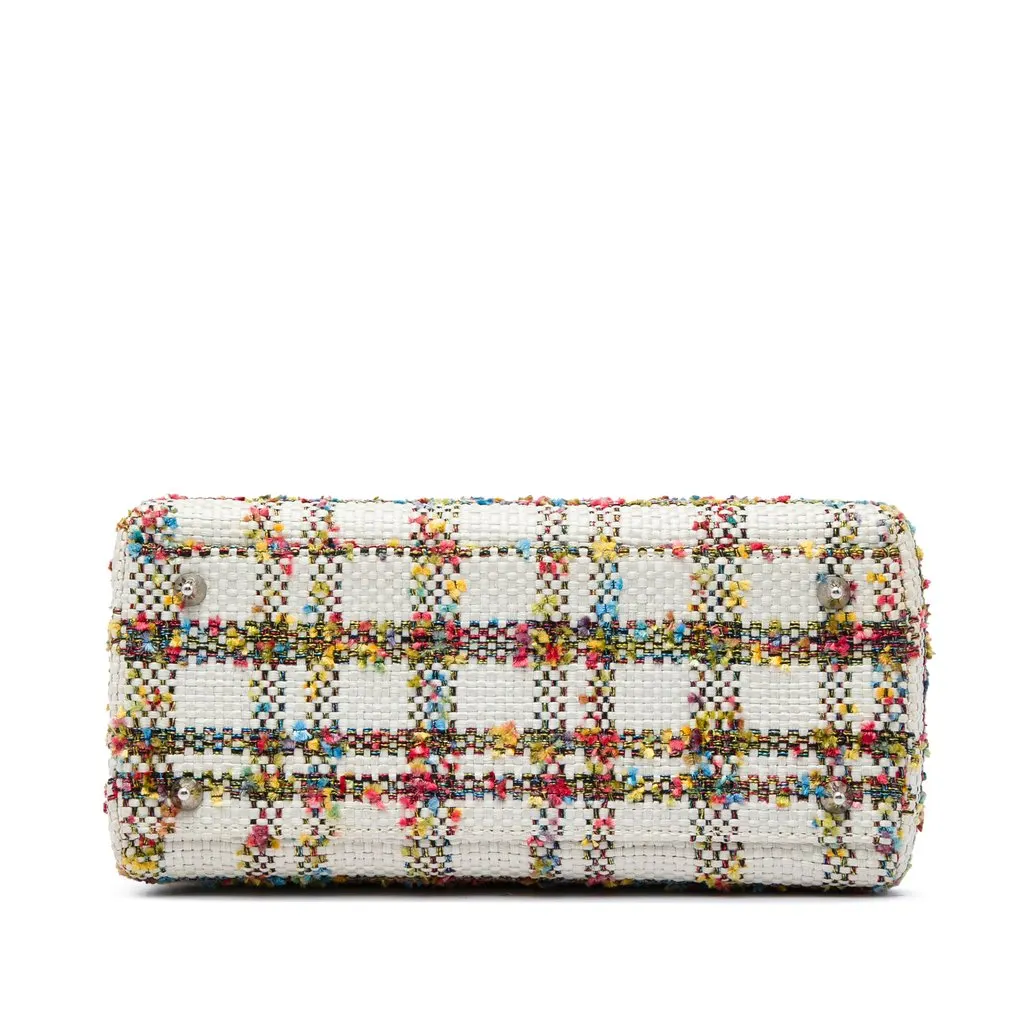 Dior Medium Tweed Lady Dior White Tweed Very good - Inside View