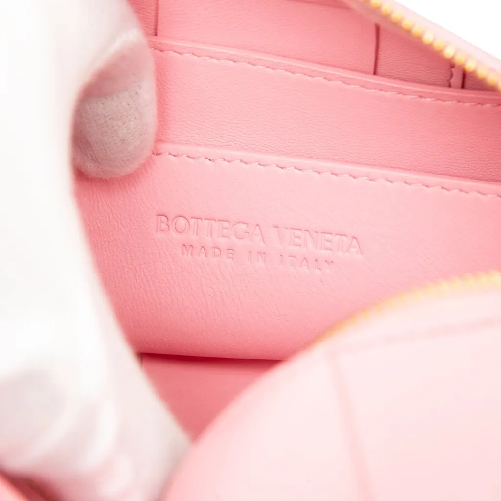 Bottega Veneta Small Lambskin Intrecciato Brick Cassette Pink Leather Very good - Box View