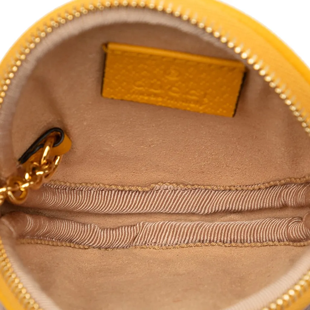 Gucci GG Supreme Flora Web Ophidia Coin Case Beige Canvas Very good - Model View